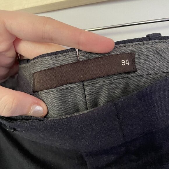 Tom James Mens Black Dress Pants Size 34 business casual formal trousers - Picture 4 of 8